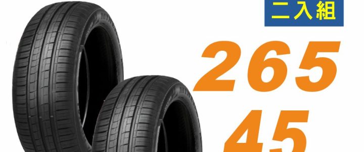 【MINERVA 米納瓦】ECOSPEED2 SUV 休旅車輪胎 265/45/20吋二入組BMW X3
