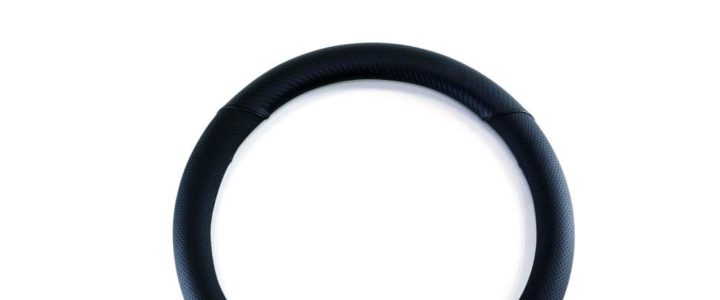【安托華推薦】ARTA碳纖紋方向盤套S-黑