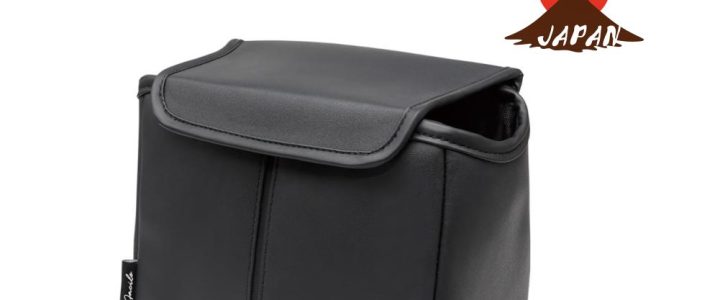 【安托華推薦】日本 – 槌屋 YAC Facile 皮革輕薄可蓋式垃圾置物桶 PF427 SUV 專用黑色車用垃圾桶